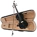 Musical Instruments : Black 4/4 Violin with Bow, Free Case, and Accessories