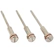 3 Screw Mandrels Jewelers Sanding for Rotary Tool 3/32"