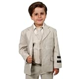Boys Cotton/Linen Natural Summer Suit From Baby to Teen