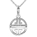 1/8ctw Round Brillinat Diamond Good Luck Charm Pendnat in 14kt Gold
