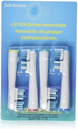 Braun Oral-B EB17-4 Precision Clean Compatible Replacement Soft Bristles Electric Toothbrush Heads