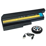 9 Cell Battery for Lenovo / IBM ThinkPad R61 7650 R61 7657 R61 8919 R61 8920 with USB HuB