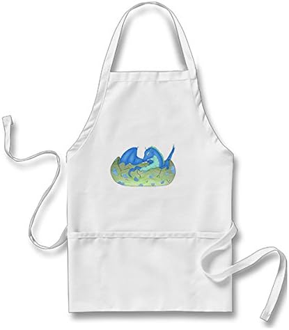 ColorUnique Home Kitchen Bady Blue Dragon Hatchling Adult Apron