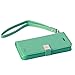iPhone 5 Case,iPhone 5s Case, By Ailun,Wallet Case,PU Leather Case,Cut,Credit Card Holder,Flip Cover Skin,(Green),with Screen Protect and Styli Pen