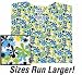 Floral Frenzy Print V-neck Scrub Top (S)