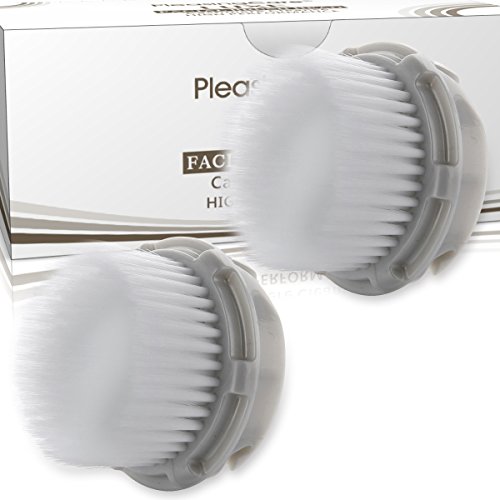 PleasingCare® LUXE Compatible Cashmere Cleanse Replacement Facial Brush Heads, Facial Cleansing Replacement Brush Heads for All Skin Types(2 Pack)