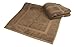 SALBAKOS 100% Turkish Cotton Bath Mat Set 2-Piece - 20x34 inch, Premium Quality Hotel & Spa Collection, Soft, Absorbent, Long Lasting, Durable Bathroom Rugs (Chocolate, 2 Bath Mats)