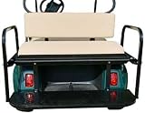 Club Car DS Tan Cushion Golf Cart Rear Seat Assembly Club Car DS Tan Cushion Golf Cart Rear Seat Assembly