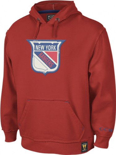 Buy New York Rangers -Red- Vintage Logo Triumph Hooded Sweatshirt