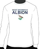 West Bromwich Albion Basic Logo Soccer Long Sleeve Tee, Adult Medium - White
