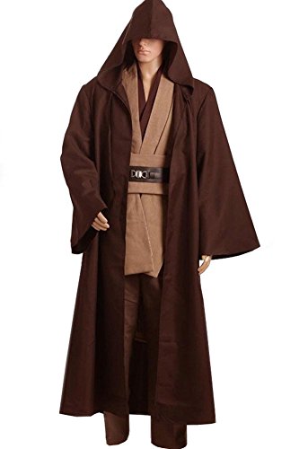 CosplaySky Kids Jedi Robe Costume – OBI-Wan Cloak For Halloween & Star Wars Cosplay