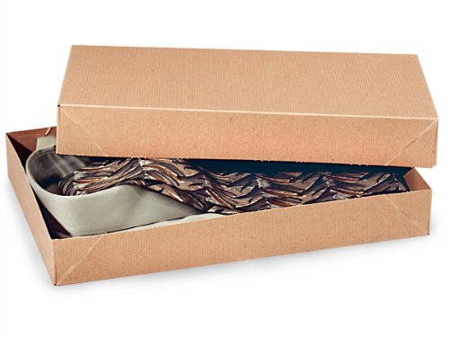Men Shirt Boxes Women Tops Boxes Gift Boxes Wrap Boxes Apparel Gift Boxes with Lids 5 Pack Brown Kraft