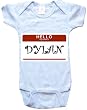 HELLO MY NAME IS DYLAN - Name-series - White Or Blue Onesie / Baby T-shirt