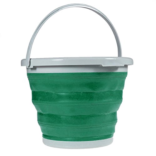 Yowosmart Garden Hose Storage Bucket Holder Foldable Retractable