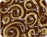 Chocolate Transfer Sheet - Swirl - Gold/White