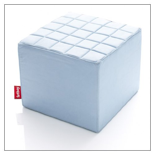 Fatboy First Avenue Square Sectional, color = Light Blue; pattern = Parc