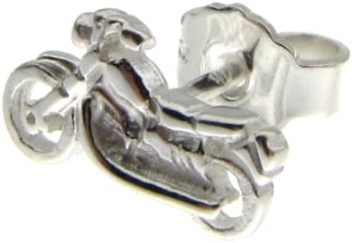 Phil Laender - ONE Motorbike stud - Sterling Silver - 0.70 gr - 13 mm