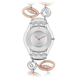 Swatch Gleam Of The Night Skin Ladies Watch SFK311G