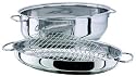 Stellar Specialities 38cm Oval Roaster with rack & dual base