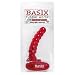 Pipedream Products Basix Rubber Works 6.5 Inch Red Rattler Vibrating Anal Sex Toy