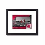 Badgers Flag at Camp Randall Stadium-12x16 Standard Framed Photo by Replay Photos