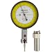 Mitutoyo 513-409 Dial Test Indicator, Basic Set, Horizontal Type, 8mm Stem Dia., Yellow Dial, 0-10-0/0-38-0 Reading, 40mm Dial Dia., 0-0.0075"/0-0.2mm Range, 0.002mm/0.0001" Graduation, +/-0.003mm Accuracy