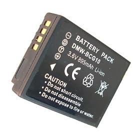 Micropix -Panasonic DMW-BCG10E ID secure Battery for TZ10 / TZ20