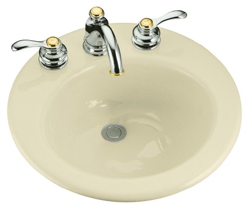 KOHLER K-2917-4-47 Radiant Self-Rimming Lavatory Almond