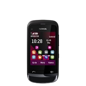Nokia C2-02 Sim Free Mobile Phone - Black