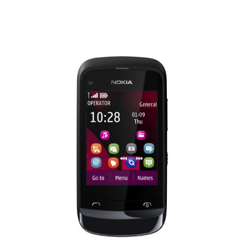 Nokia C2-02 Sim Free Mobile Phone - Black