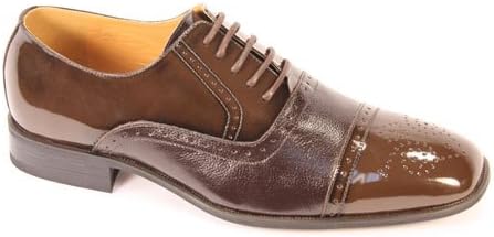 Giorgio Venturi Men's 5925 Cap Toe Oxfords,Brown,11 M
