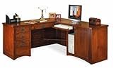 Mission Pasadena Desk with Right Computer Return (Oak) (64"W X 29"H X 25"D) ....