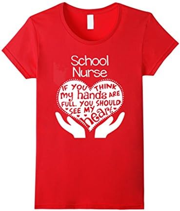 Women's NURSES DAY GIFT: SCHOOL NURSE shirt for Nurses Day XL Red