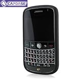 CAPDASE 日本正規品 BlackBerry Bold Dust-Zero Soft Frame with Cleaner Strap, Black ブラックベリー ボールド ゼロ・ダスト （防塵加工） シリコンケース ブラック SJBB9000-F101