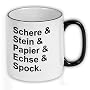 Tasse Schere Stein...