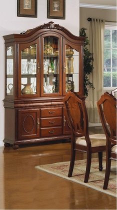 11835 Classique Buffet with Hutch in Brown