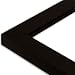 The Rusty Roof Satin Black Picture Frame-Solid Wood, 14x14
