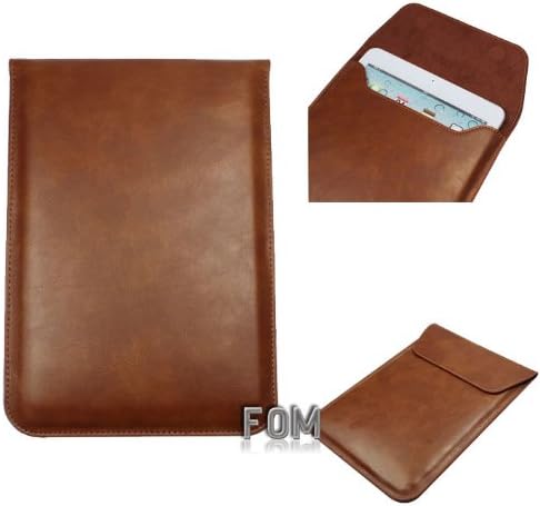 FOME® PU Leather Pouch Bag Sleeve Case for iPad Mini -Brown Ship from USA