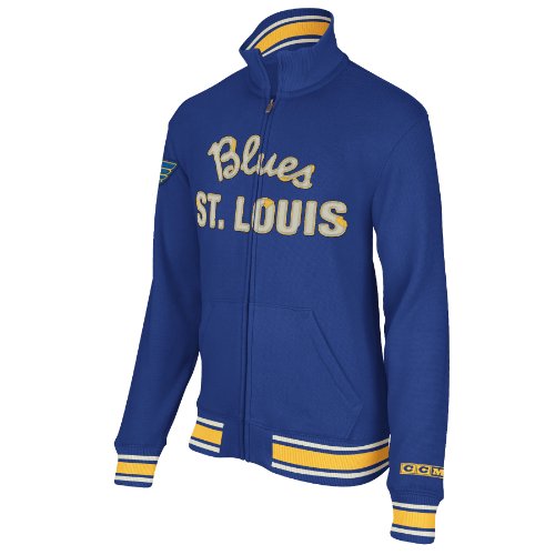 NHL St. Louis Blues CCM Fleece Track Jacket, Medium On Sale