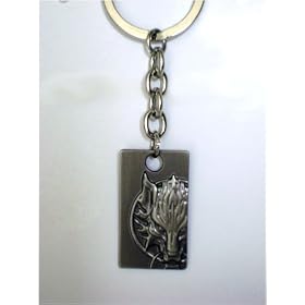 Final Fantasy 7 Advent Children Metal Plate Keychain + Pin