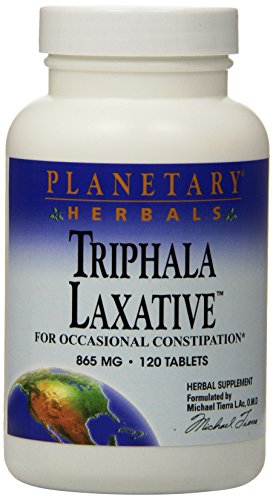Planetary Herbals Triphala Laxative 865mg, for Occasional Constipation,120 Tablets