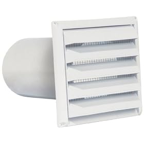 Imperial Manufacturing PAT-6W 6-Inch Premium Intake Hood, White
