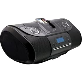Click here to buy BLACK 2.1 CH BOOM BOX W IPOD DOCK by iLive.