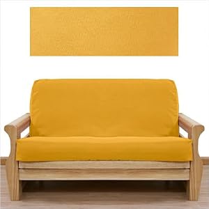 Ultra Suede Gold Yellow 5 Piece Full Futon Cover Set