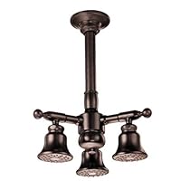 Danze D461503RB 6-Inch Ceiling Mount Showerhead with 3 Adjustable Heads, Oil Rubbed Bronze