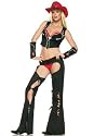 3PC Wild West Cowgirl Sexy Holiday Party Costume