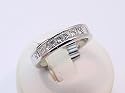 1.00 Carat Princess Cut Diamond 14k White Gold Anniversay Band
