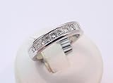 Review   / 1.00 Carat Princess Cut Diamond 14k White Gold Anniversay Band