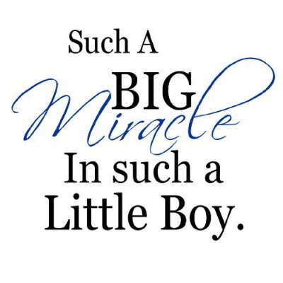 boy miracle wall decal quote