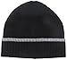 Phenix Cashmere Women's 100 Percent Cashmere Knit Stripe Hat, Black/Grey, One Size